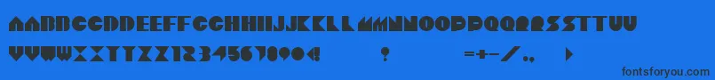 Sonix Font – Black Fonts on Blue Background