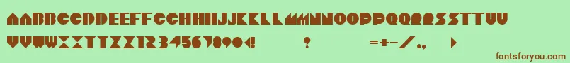 Sonix Font – Brown Fonts on Green Background