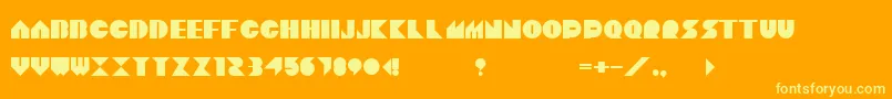 Sonix Font – Yellow Fonts on Orange Background