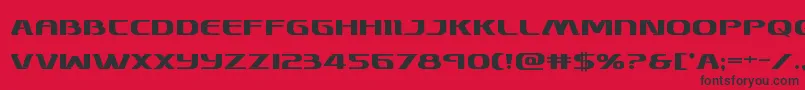 Skymarshalbold Font – Black Fonts on Red Background