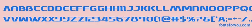 Skymarshalbold Font – Blue Fonts on Pink Background