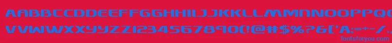 Skymarshalbold Font – Blue Fonts on Red Background