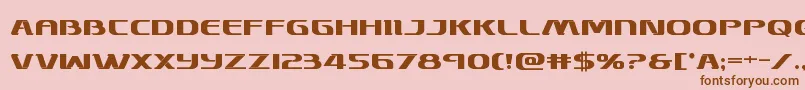 Skymarshalbold Font – Brown Fonts on Pink Background