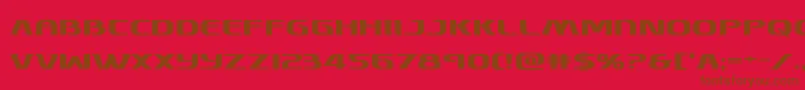 Шрифт Skymarshalbold – коричневые шрифты на красном фоне