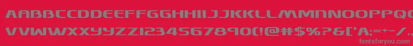 Skymarshalbold Font – Gray Fonts on Red Background
