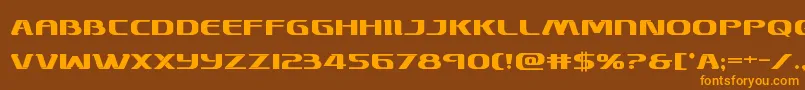 Skymarshalbold Font – Orange Fonts on Brown Background