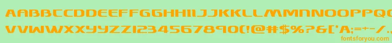 Police Skymarshalbold – polices orange sur fond vert