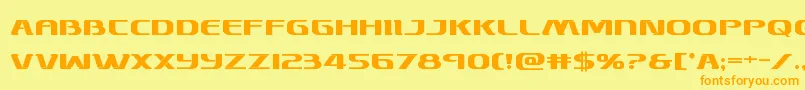 Skymarshalbold Font – Orange Fonts on Yellow Background