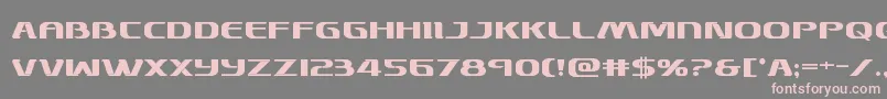 Skymarshalbold-Schriftart – Rosa Schriften auf grauem Hintergrund