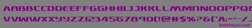 Skymarshalbold-Schriftart – Violette Schriften auf grauem Hintergrund
