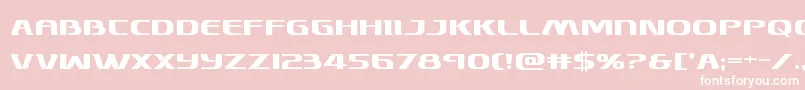 フォントSkymarshalbold – ピンクの背景に白い文字