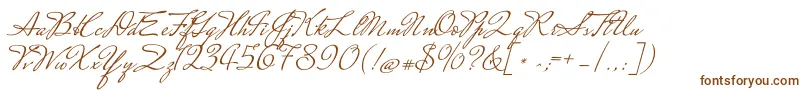 MrssaintdelafieldRegular Font – Brown Fonts on White Background