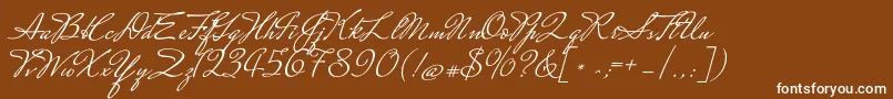 MrssaintdelafieldRegular Font – White Fonts on Brown Background