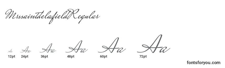MrssaintdelafieldRegular Font Sizes
