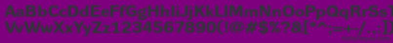 DynagroteskrxeBold-fontti – mustat fontit violetilla taustalla