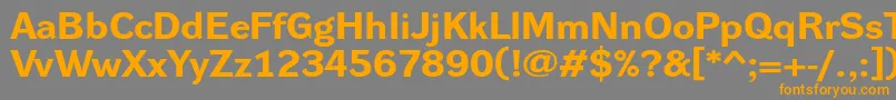 DynagroteskrxeBold Font – Orange Fonts on Gray Background