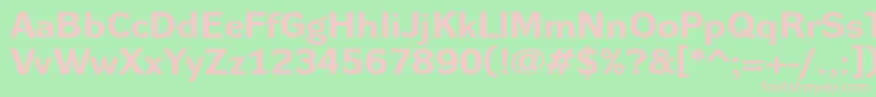 DynagroteskrxeBold Font – Pink Fonts on Green Background