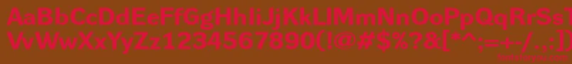 DynagroteskrxeBold Font – Red Fonts on Brown Background