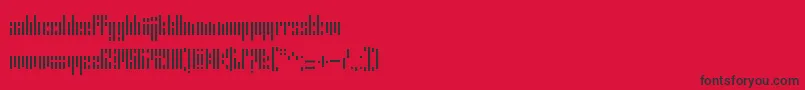 ErrorStencil Font – Black Fonts on Red Background