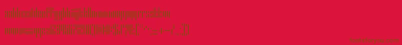 ErrorStencil Font – Brown Fonts on Red Background