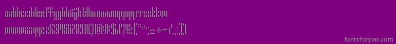 ErrorStencil-Schriftart – Graue Schriften auf violettem Hintergrund