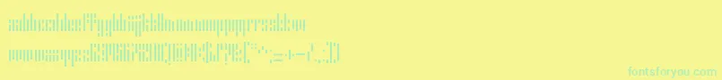 En savoir plus sur la police ErrorStencil Police ErrorStencil – polices vertes sur fond jaune