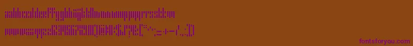 fuente ErrorStencil – Fuentes Moradas Sobre Fondo Marrón