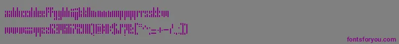 ErrorStencil Font – Purple Fonts on Gray Background
