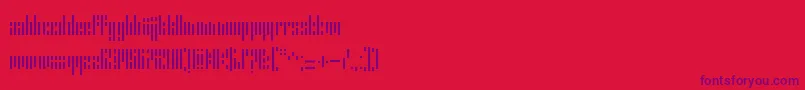 ErrorStencil Font – Purple Fonts on Red Background