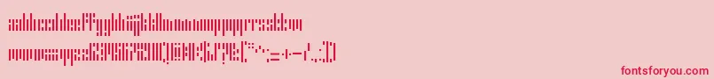 ErrorStencil Font – Red Fonts on Pink Background