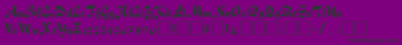 FiffelRegular Font – Black Fonts on Purple Background