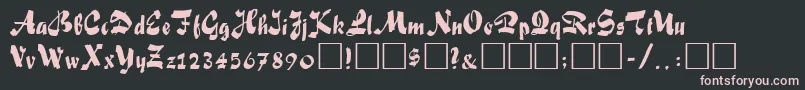 FiffelRegular Font – Pink Fonts on Black Background