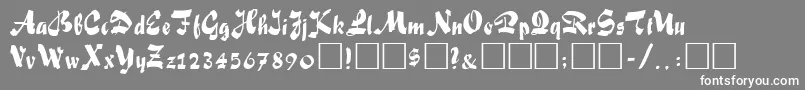 FiffelRegular Font – White Fonts on Gray Background