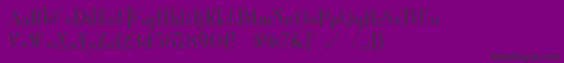 BurlingtonLetPlain.1.0-Schriftart – Schwarze Schriften auf violettem Hintergrund
