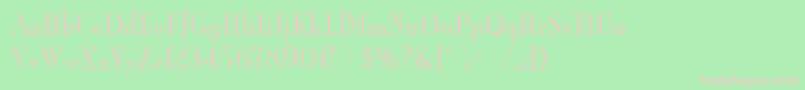 BurlingtonLetPlain.1.0 Font – Pink Fonts on Green Background