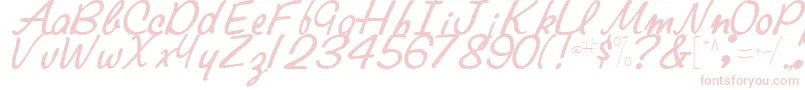 ElaineRegularTtstd Font – Pink Fonts on White Background