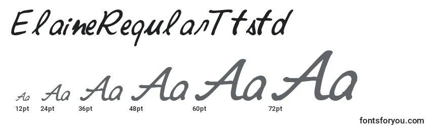 ElaineRegularTtstd Font Sizes