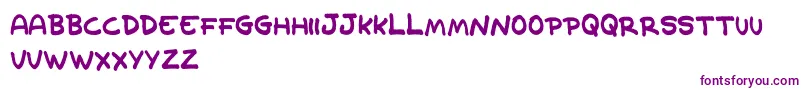 Шрифт OldCave – фиолетовые шрифты на белом фоне