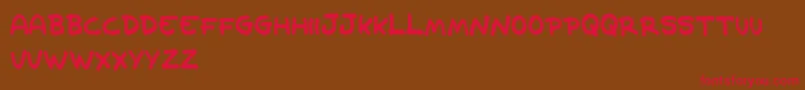 OldCave Font – Red Fonts on Brown Background