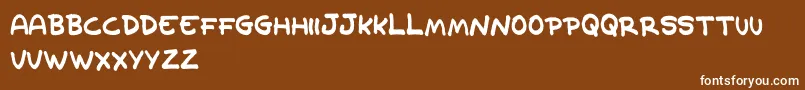 OldCave Font – White Fonts on Brown Background