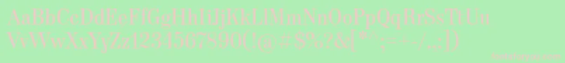 HeneczekRegular Font – Pink Fonts on Green Background