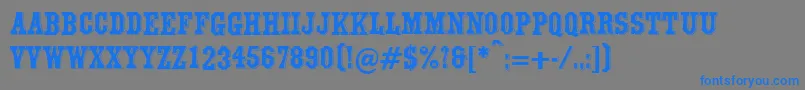 Montague-Schriftart – Blaue Schriften auf grauem Hintergrund