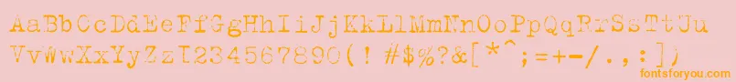 TrixiecyrLight Font – Orange Fonts on Pink Background