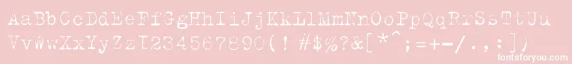 フォントTrixiecyrLight – ピンクの背景に白い文字