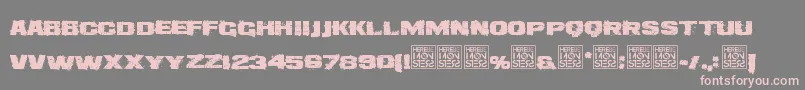 HbmDirteeBoxDonationware Font – Pink Fonts on Gray Background