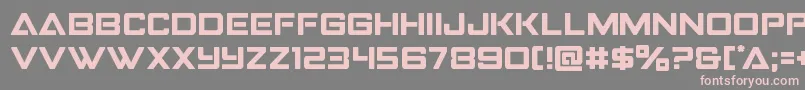 Strikefighter Font – Pink Fonts on Gray Background