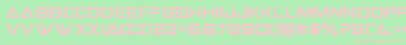 Strikefighter Font – Pink Fonts on Green Background