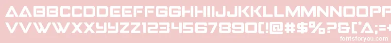 Strikefighter Font – White Fonts on Pink Background