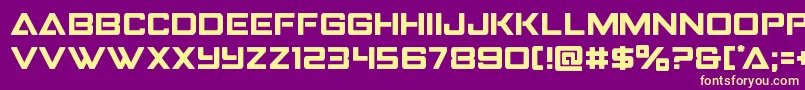 More about Strikefighter Font Strikefighter Font – Yellow Fonts on Purple Background