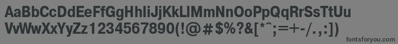 PragmaticacondettBold Font – Black Fonts on Gray Background